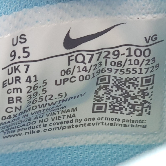 Nike Women's Size 9.5 Hyperdiamond 4 Pro MCS Softball Cleats FQ7729-100 New - Picture 6 of 6